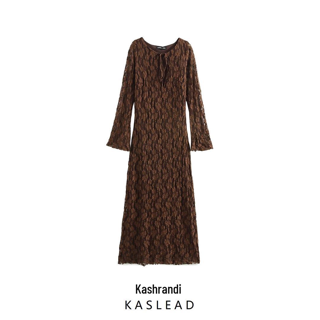 2024 Autumn Women s European & American Style Lace Long Sleeve Maxi Dress XS коричневый
2024 Autumn Women s European & American Style Lace Long Sleeve Maxi Dress XS коричневый