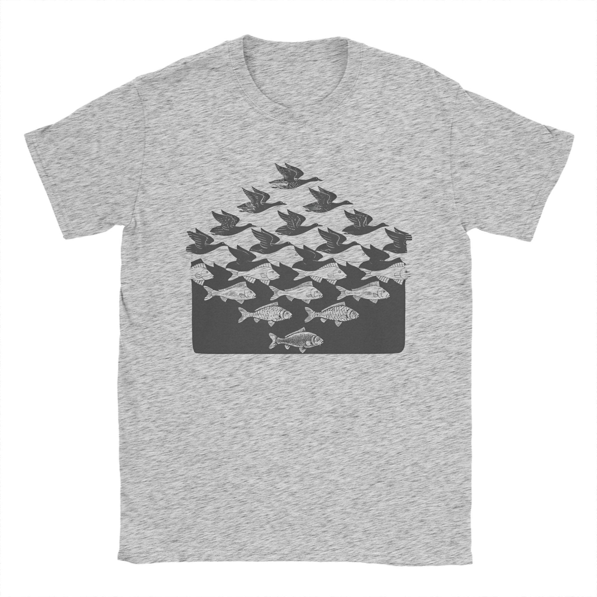MC Escher Fish House Fishermen Men T Shirts Classic Art Crazy Tee Shirt Short Sleeve Crew Neck T-Shirt Cotton Summer merchandise L
MC Escher Fish House Fishermen Men T Shirts Classic Art Crazy Tee Shirt Short Sleeve Crew Neck T-Shirt Cotton Summer merchandise L