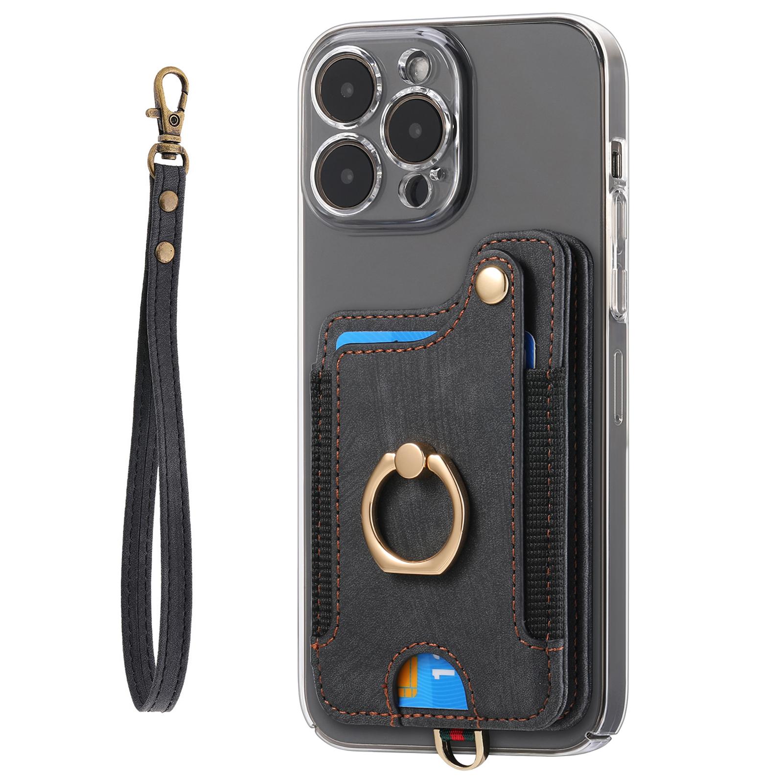 KB-36 Retro Card Holder Adhesive Pouch Kickstand Card Bag with Ring Holder,Strap Black
KB-36 Retro Card Holder Adhesive Pouch Kickstand Card Bag with Ring Holder,Strap Black