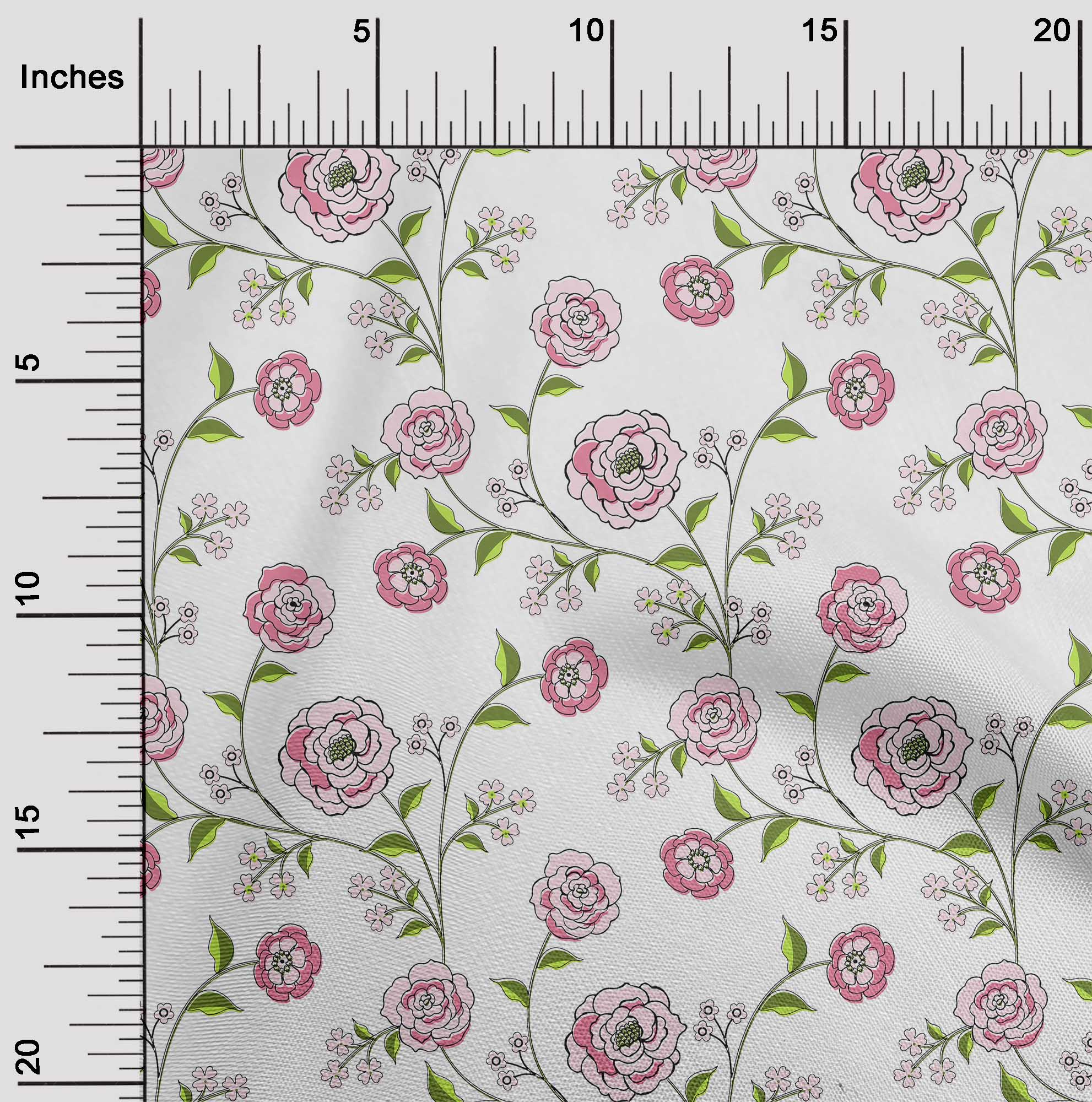 OneOone Cotton Flex Off-White Fabric Leaves & Rose Floral Швейний матеріал Тканина з принтом у дворі 40 дюймів 42 Inch Wide - Viscose Chiffon білий
OneOone Cotton Flex Off-White Fabric Leaves & Rose Floral Швейний матеріал Тканина з принтом у дворі 40 дюймів 42 Inch Wide - Viscose Chiffon білий
