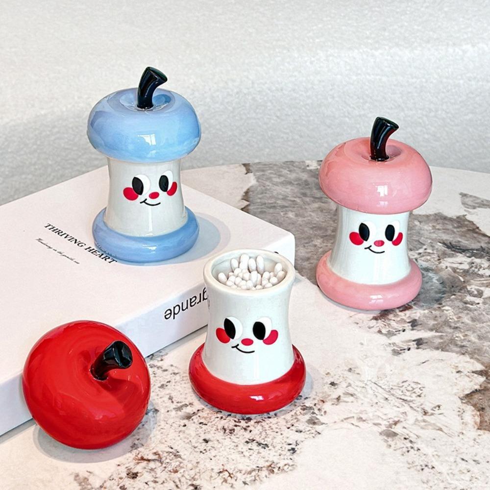 Elegant Dental Floss Storage Box Ceramic Cotton Swab Tube Cute Toothpick Box Daily Life рожевий
Elegant Dental Floss Storage Box Ceramic Cotton Swab Tube Cute Toothpick Box Daily Life рожевий