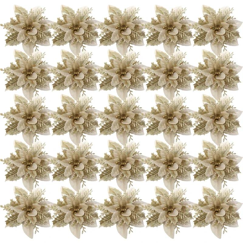 5/20 шт. искусственные рождественские цветы своими руками рождественский блестящий цветочный букет искусственный шелковый цветок с зажимом пуансеттия новогодний декор для вечеринки 20PCS
5/20 шт. искусственные рождественские цветы своими руками рождественский блестящий цветочный букет искусственный шелковый цветок с зажимом пуансеттия новогодний декор для вечеринки 20PCS