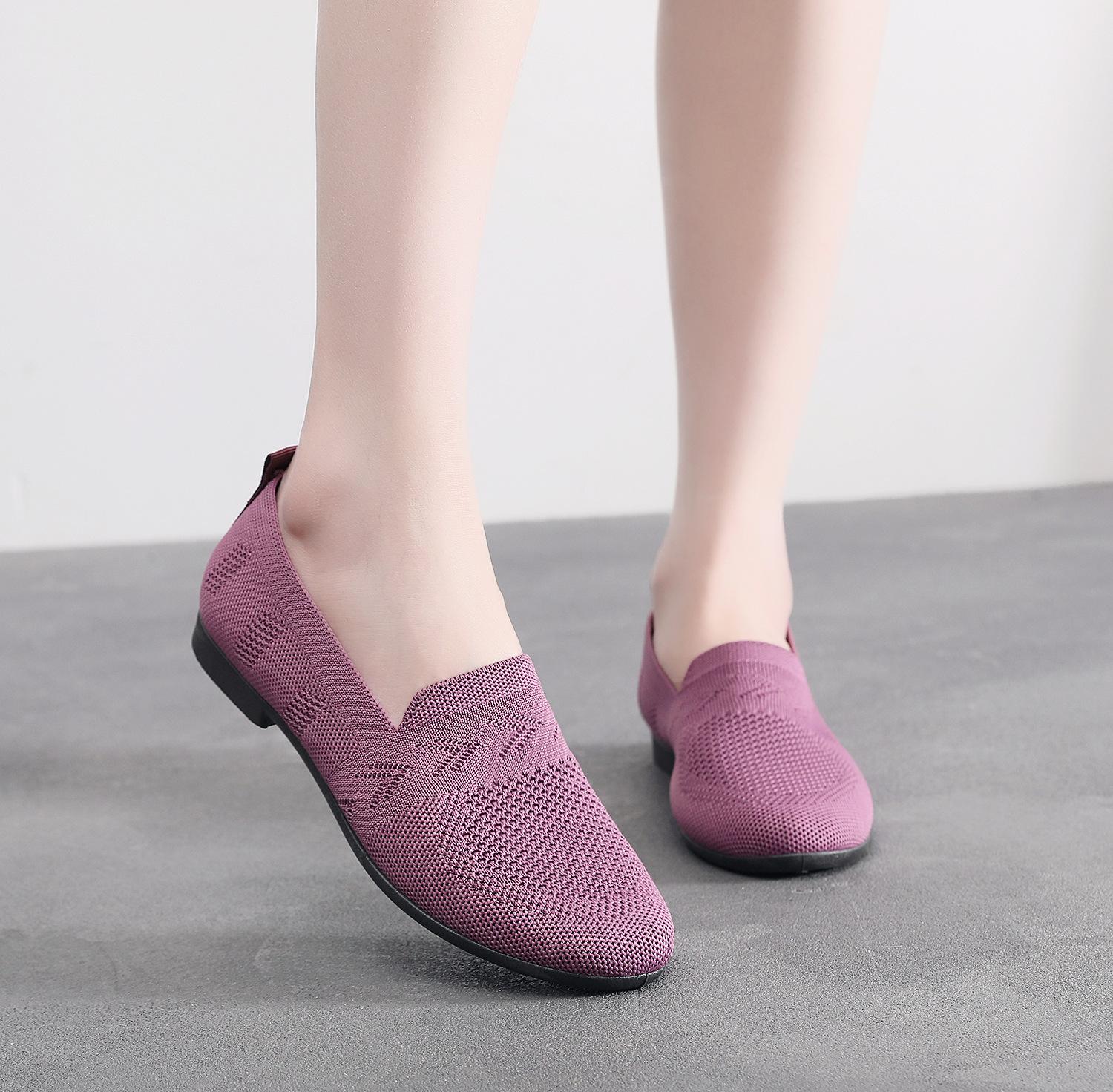 Верхние одинарные туфли из ткани, женские однотонные сетчатые туфли, летающие плетеные повседневные туфли для мам с круглым носком и плоским дном, рабочие одинарные туфли с одной педалью 41 фиолетовый
Верхние одинарные туфли из ткани, женские однотонные сетчатые туфли, летающие плетеные повседневные туфли для мам с круглым носком и плоским дном, рабочие одинарные туфли с одной педалью 41 фиолетовый