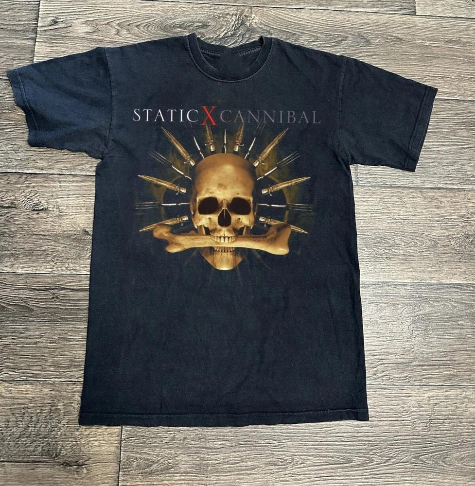 Hot Vtg StaticX Cannibal Black 100% Cotton All Size Shirt Unisex FN1164 Unisex T-Shirt S
Hot Vtg StaticX Cannibal Black 100% Cotton All Size Shirt Unisex FN1164 Unisex T-Shirt S