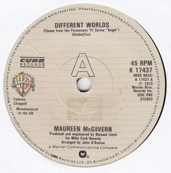 Пластинка 7 дюймов MAUREEN MCGOVERN Different Worlds Carolina Moon K17437 Curb Records 1979 UK CountryFolk Б/у
Пластинка 7 дюймов MAUREEN MCGOVERN Different Worlds Carolina Moon K17437 Curb Records 1979 UK CountryFolk Б/у