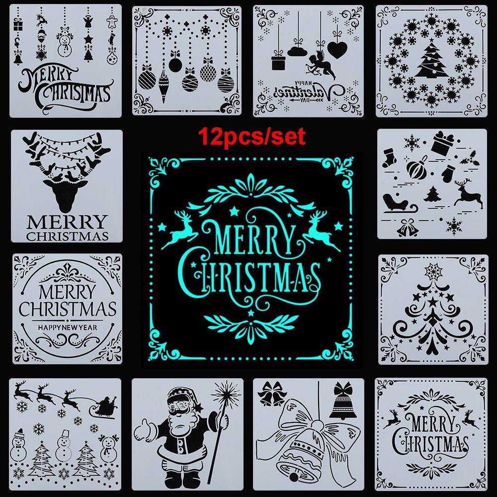 DIY Craft Album Decorative Painting Template Scrapbooking Merry Christmas Layering Stencils
DIY Craft Album Decorative Painting Template Scrapbooking Merry Christmas Layering Stencils
