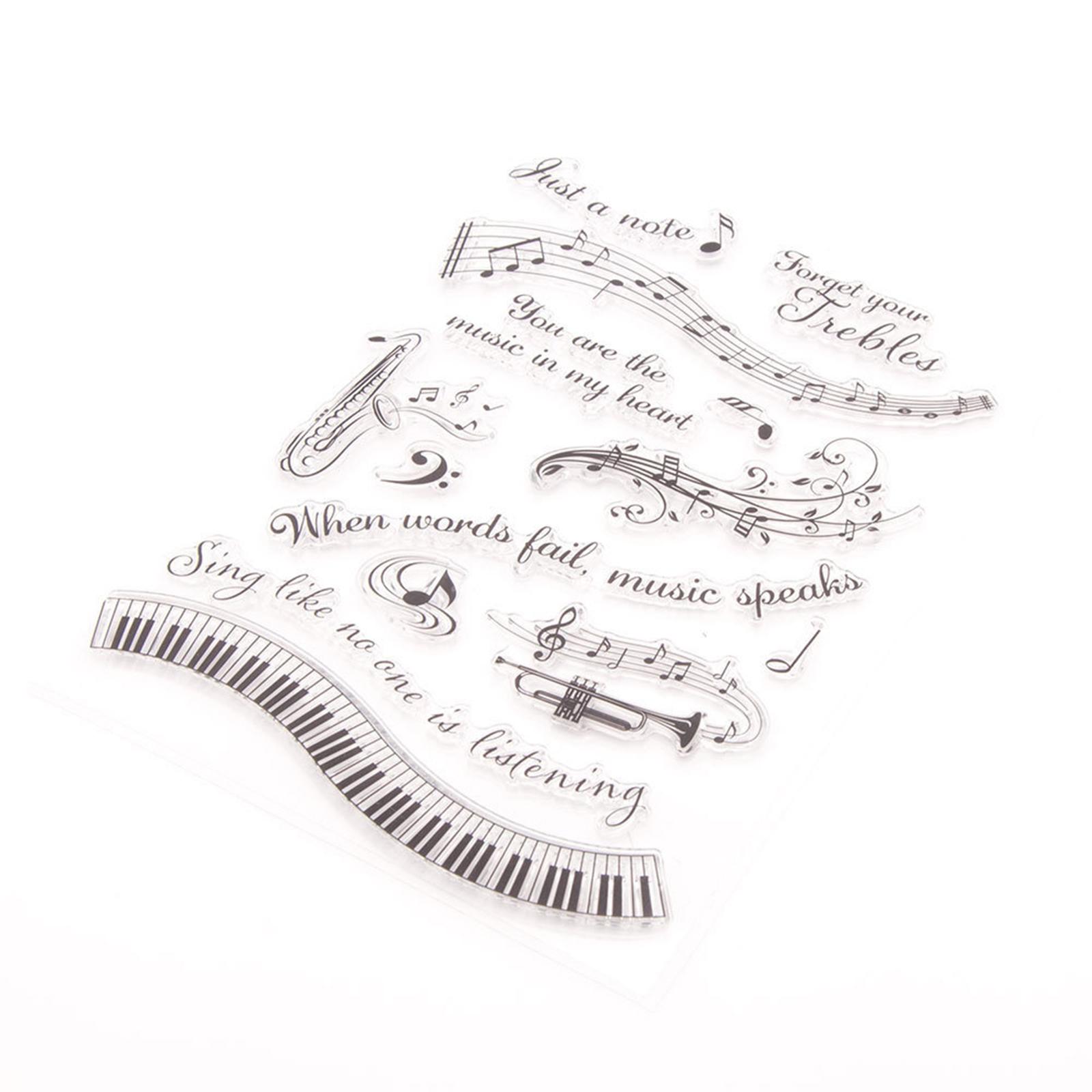Clear Stamps Practical Novelty Art Music Theme Letters Stamps DIY Craft for Wedding Diary Decoration Party Supplies Cards Making чистий
Clear Stamps Practical Novelty Art Music Theme Letters Stamps DIY Craft for Wedding Diary Decoration Party Supplies Cards Making чистий