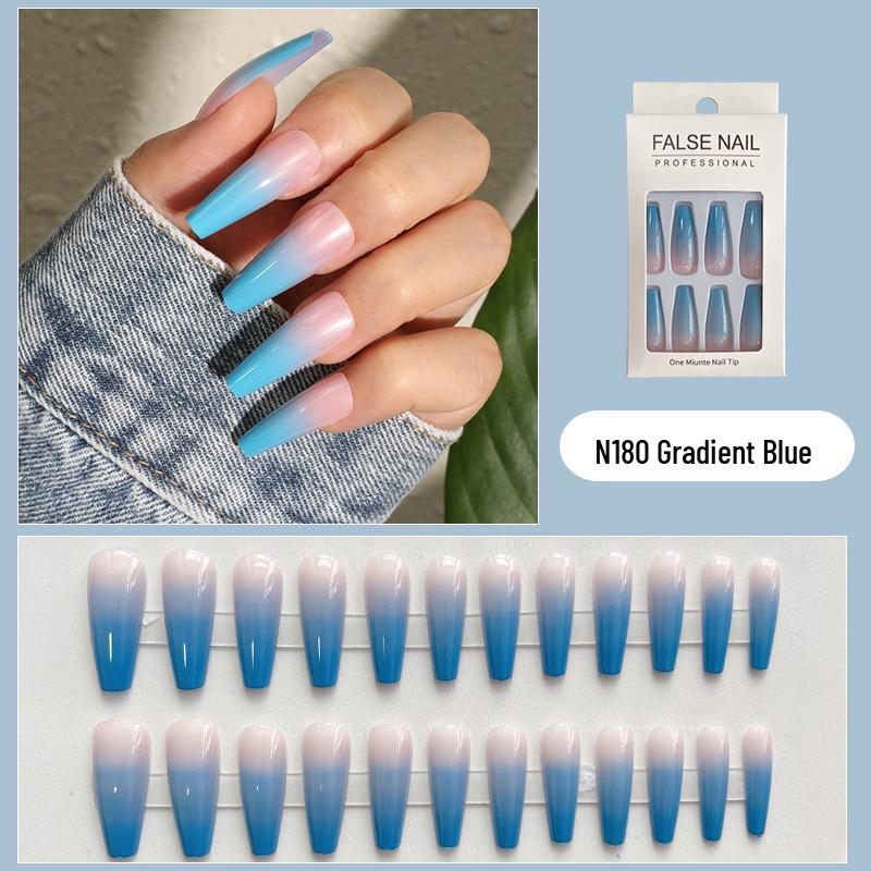 Длинные балетные накладные ногти градиентного синего цвета - Высококлассный носибельный нейл-арт для модных горячих девушек
Длинные балетные накладные ногти градиентного синего цвета - Высококлассный носибельный нейл-арт для модных горячих девушек