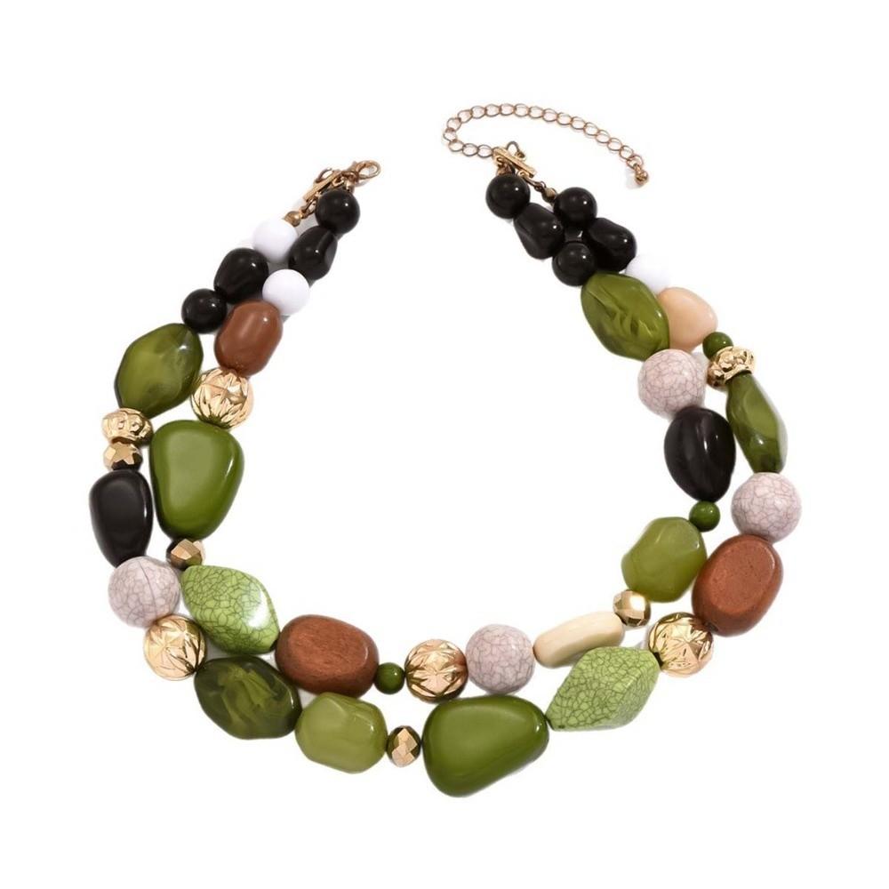 Geometric-shaped Green Tone Choker Double-row Layered Bead Jewelry Maxi-dress-match зелёный
Geometric-shaped Green Tone Choker Double-row Layered Bead Jewelry Maxi-dress-match зелёный