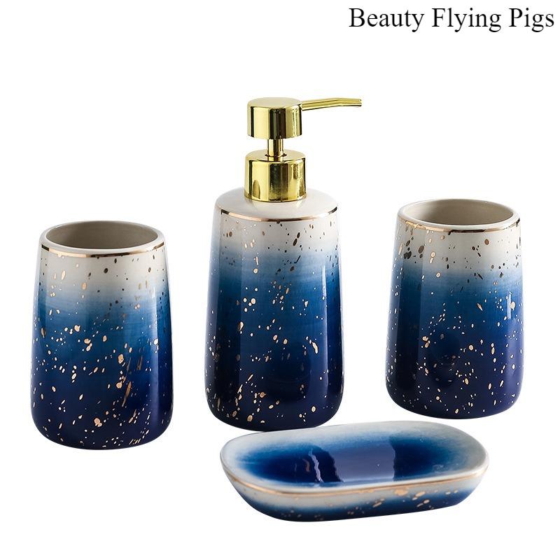 4pcs Ceramic Bathroom Washbasin Set Mouthwash Cup Emulsion Is Bottled Soap Dish, Bathroom Accessories, Plastic Pump Head
4pcs Ceramic Bathroom Washbasin Set Mouthwash Cup Emulsion Is Bottled Soap Dish, Bathroom Accessories, Plastic Pump Head
