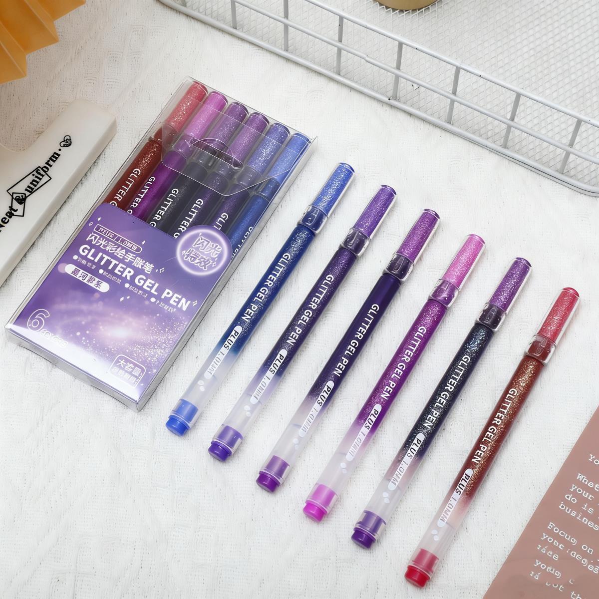 Set of 6-24 Metallic Glitter Gel Pens 1.0 mm Color Ballpoint Pen Book Card Long Lasting Writing Drawing Marking Coloring DIY Art фіолетовий
Set of 6-24 Metallic Glitter Gel Pens 1.0 mm Color Ballpoint Pen Book Card Long Lasting Writing Drawing Marking Coloring DIY Art фіолетовий