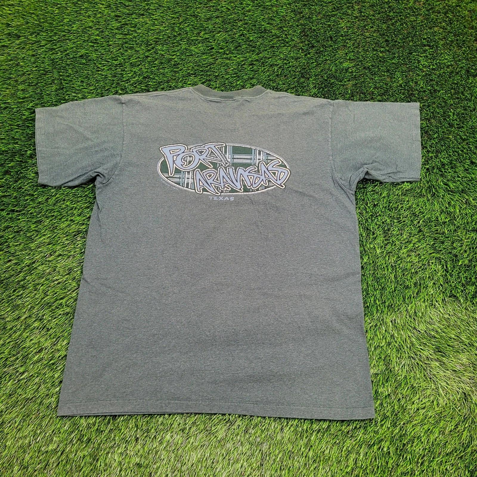 Vintage 80s Port-Aransas Texas Shirt XL 23x28 Sun-Faded Green XL
Vintage 80s Port-Aransas Texas Shirt XL 23x28 Sun-Faded Green XL