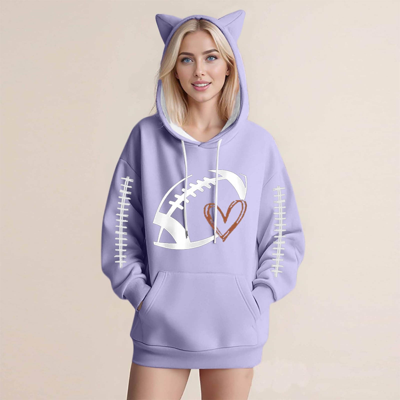 Женская мода Повседневные толстовки с капюшоном и длинным рукавом XXL фиолетовый
Женская мода Повседневные толстовки с капюшоном и длинным рукавом XXL фиолетовый