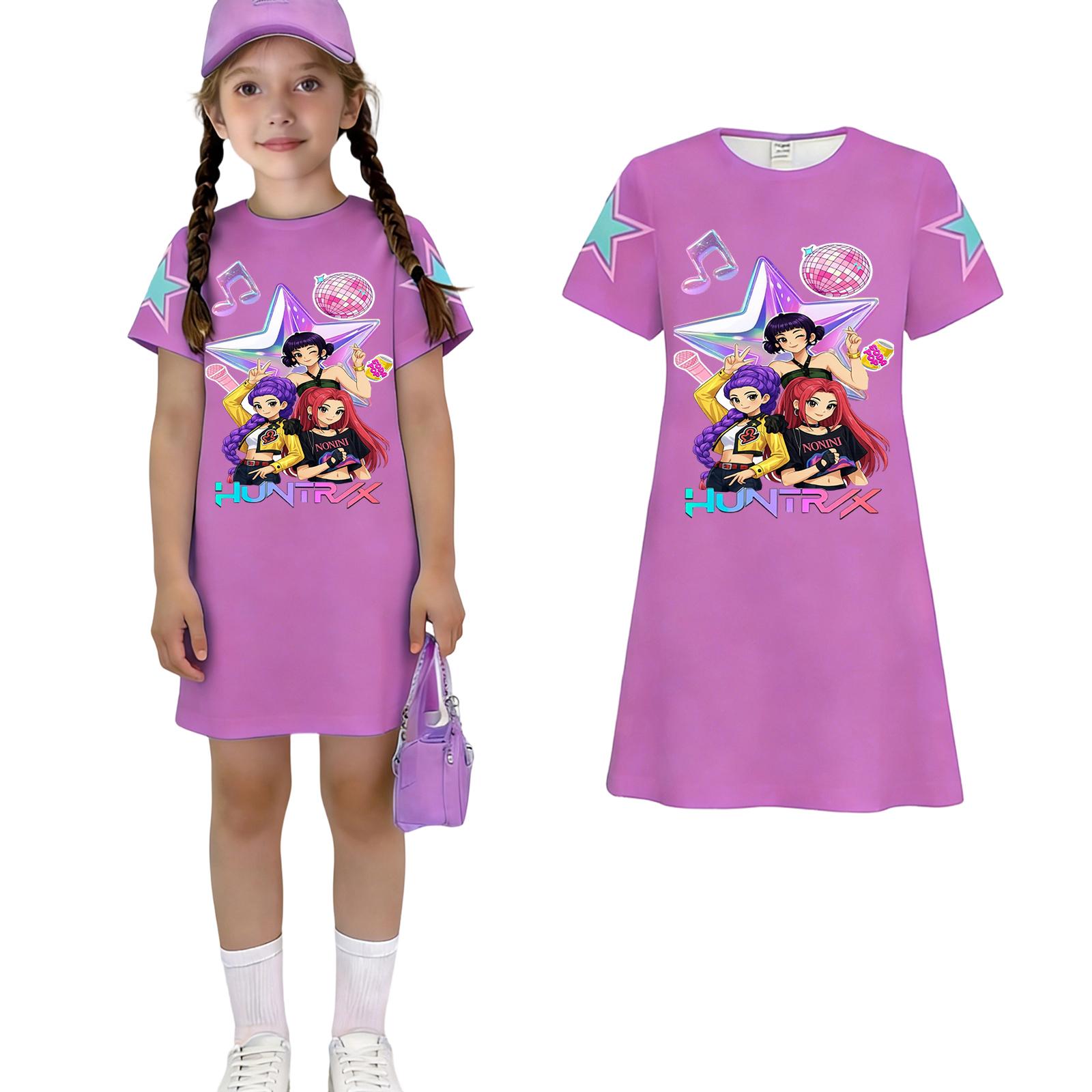 Children s Casual Round-neck Pullover Short-sleeved Dress 150 фіолетовий
Children s Casual Round-neck Pullover Short-sleeved Dress 150 фіолетовий