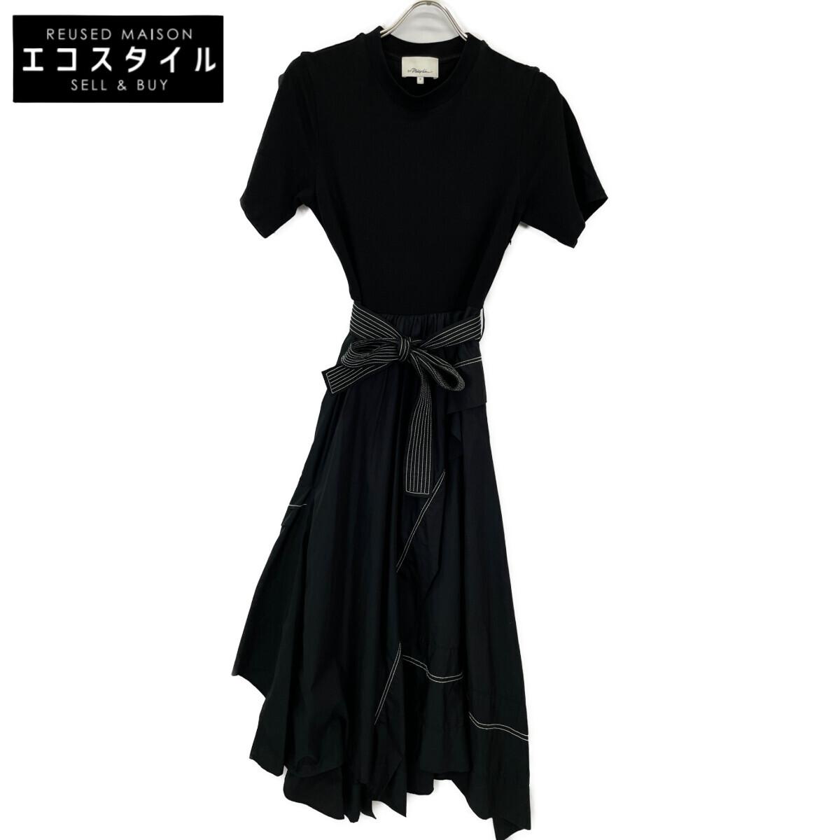 3.1 Phillip lim Docking belt dress short sleeve dress 2 blackUsed
3.1 Phillip lim Docking belt dress short sleeve dress 2 blackUsed