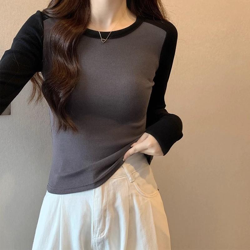 American retro front shoulder long-sleeved t-shirt women s autumn and winter inner bottoming shirt Spice girl slim-fit short design sense XL темно-сірий
American retro front shoulder long-sleeved t-shirt women s autumn and winter inner bottoming shirt Spice girl slim-fit short design sense XL темно-сірий