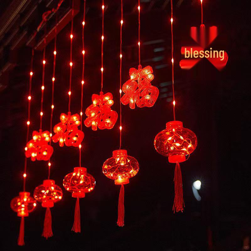 Spring Festival Red Lantern String Lights for Home, Balcony & Courtyard Decorations 220V Plug-in with Tail Plug
Spring Festival Red Lantern String Lights for Home, Balcony & Courtyard Decorations 220V Plug-in with Tail Plug