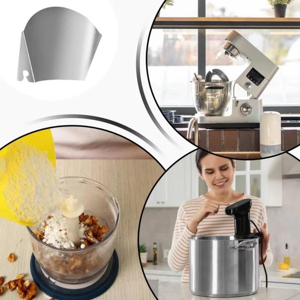 Uncharged Pouring Shield Stainless Steel Pouring Chute Splatter Back-splash For Stand Mixer
Uncharged Pouring Shield Stainless Steel Pouring Chute Splatter Back-splash For Stand Mixer