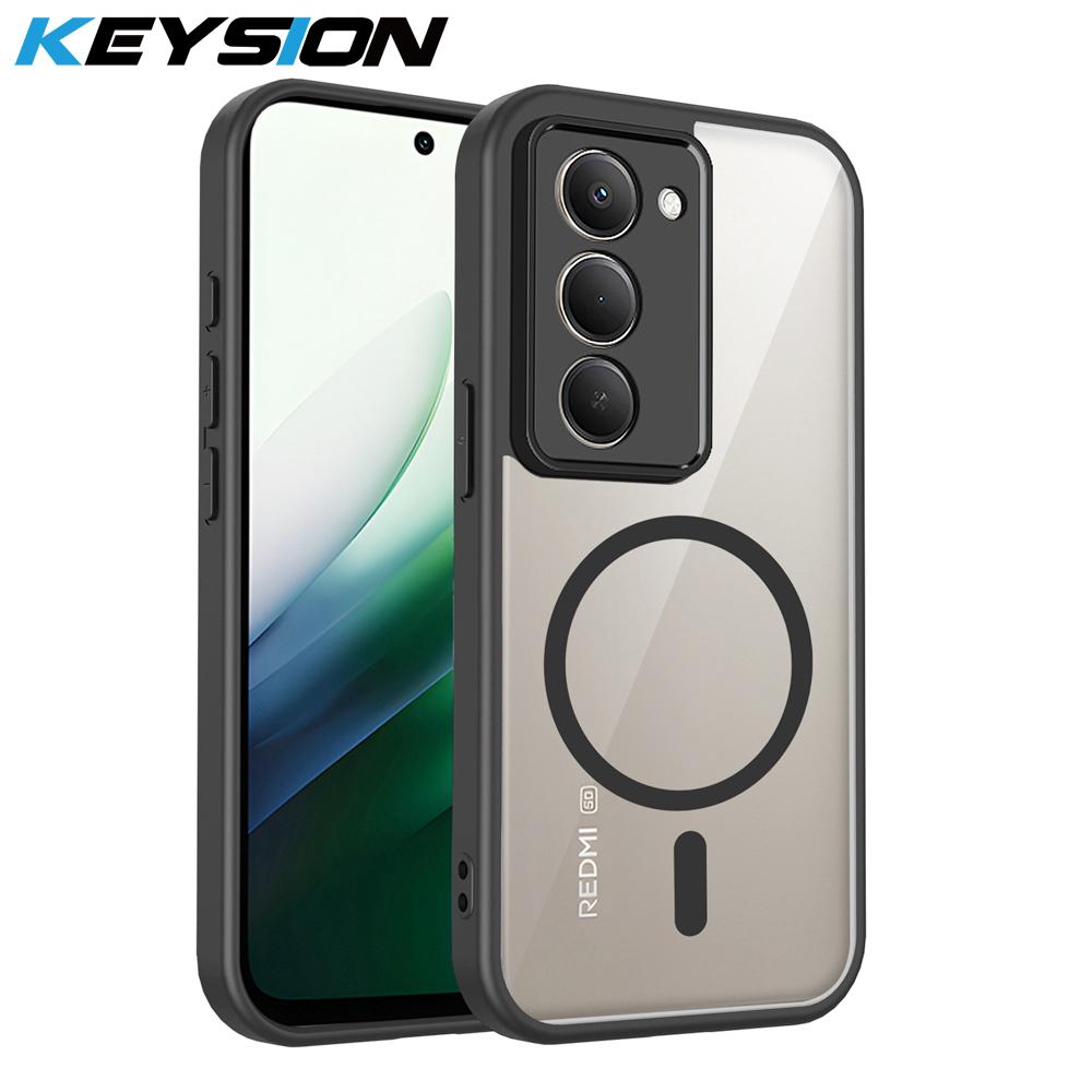 KEYSION Transparent Magnetic Phone Case for Redmi 15 5G 169.5mm Soft Silicone+PC HD Clear Shockproof Back Cover for Xiaomi Redmi 15 4G for Redmi 15 5G чёрный
KEYSION Transparent Magnetic Phone Case for Redmi 15 5G 169.5mm Soft Silicone+PC HD Clear Shockproof Back Cover for Xiaomi Redmi 15 4G for Redmi 15 5G чёрный