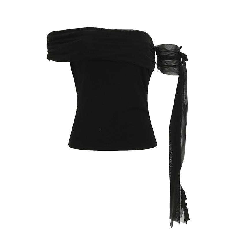 Girls Off-Shoulder Bow Short Top with Pleated Waist - Slimming, Casual, Versatile Short Sleeves Small (S)
Girls Off-Shoulder Bow Short Top with Pleated Waist - Slimming, Casual, Versatile Short Sleeves Small (S)