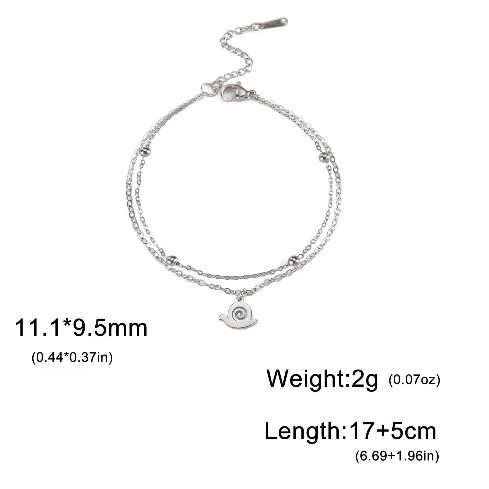 Teamer Cute Animal Charm Bracelet Women Fashion Bear Octopus Snail Dragonfly Stainless Steel Double Layer Chain Jewelry Gift
Teamer Cute Animal Charm Bracelet Women Fashion Bear Octopus Snail Dragonfly Stainless Steel Double Layer Chain Jewelry Gift