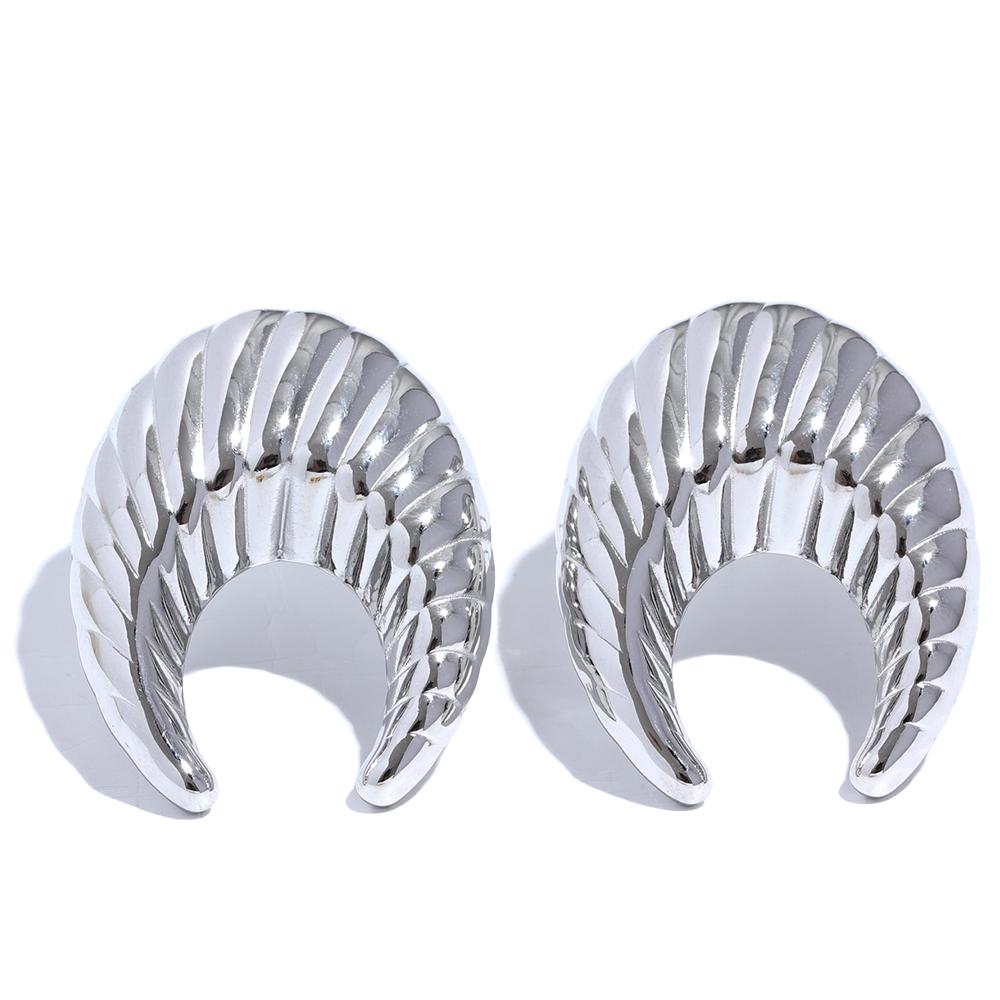 Yhpup 316l Stainless Steel Moon Horn Hollow Texture Stud Earrings for Women Statement Daily Metal Waterproof Jewelry Bijoux Gift
Yhpup 316l Stainless Steel Moon Horn Hollow Texture Stud Earrings for Women Statement Daily Metal Waterproof Jewelry Bijoux Gift