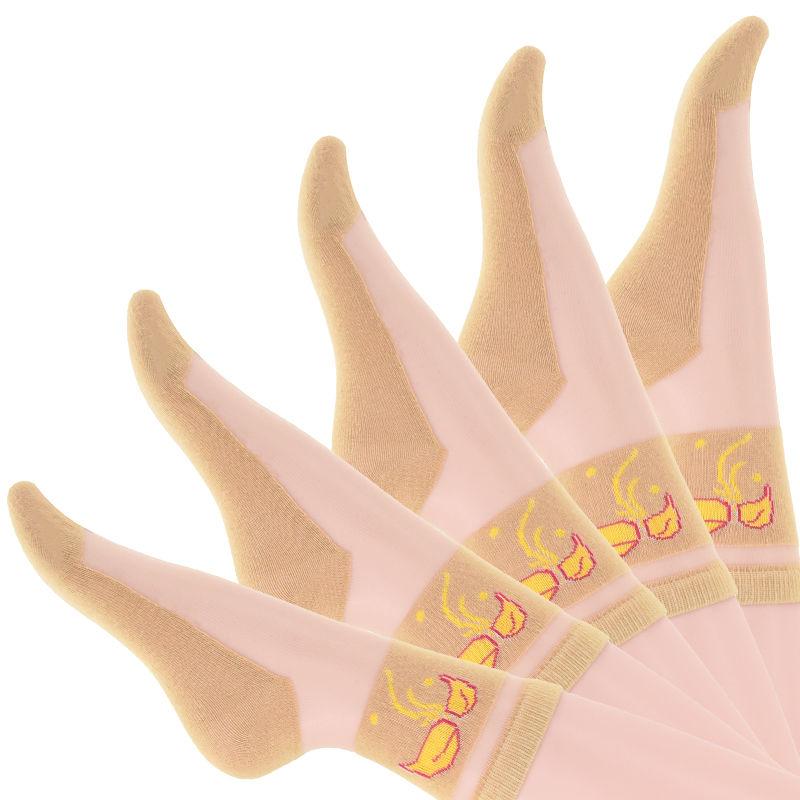 Носки из хрустального хлопка и ледяного шелка для женщин, короткие и тонкие, средней длины, жаккардовые, летние, универсальные, для всех сезонов, женские носки 5 pairs
Носки из хрустального хлопка и ледяного шелка для женщин, короткие и тонкие, средней длины, жаккардовые, летние, универсальные, для всех сезонов, женские носки 5 pairs