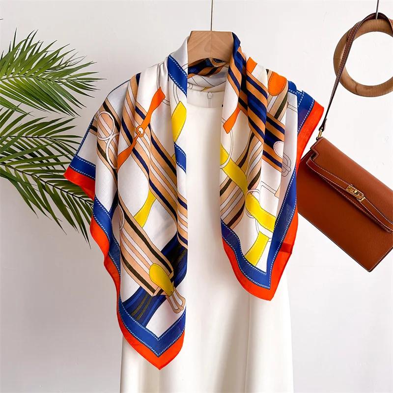90*90 2024 New Fashion Light Luxury Silk Scarf Women Twill Simple Square Scarves Ladies Sunscreen Shawl Headscarf All Seasons оранжевый
90*90 2024 New Fashion Light Luxury Silk Scarf Women Twill Simple Square Scarves Ladies Sunscreen Shawl Headscarf All Seasons оранжевый