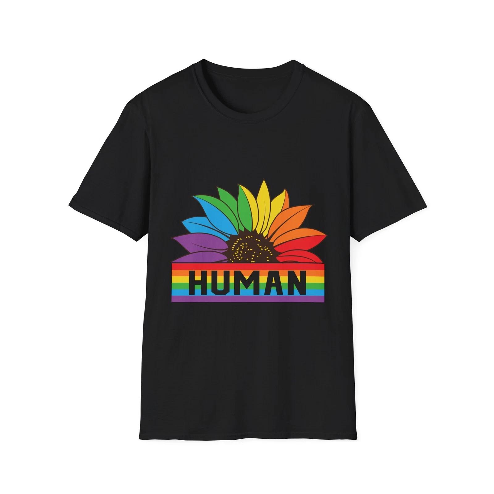 Pride Rainbow Flower T-Shirt, Unisex Softstyle Tee, Human Pride Shirt, LGBTQ+ 3XL
Pride Rainbow Flower T-Shirt, Unisex Softstyle Tee, Human Pride Shirt, LGBTQ+ 3XL