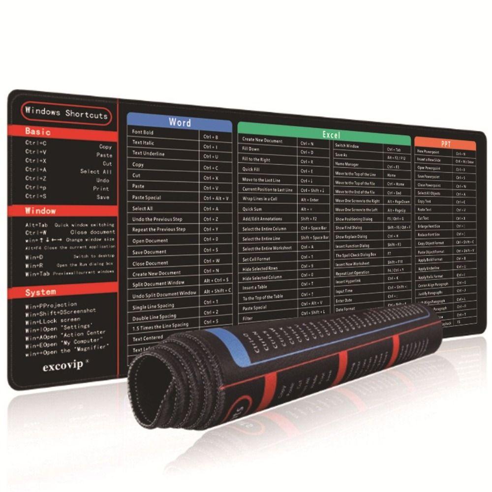 Waterproof Desk Mat NonSlip Excel Shortcuts Mousepad New Quick Key Mousepad Software Excel 210*260*2mm
Waterproof Desk Mat NonSlip Excel Shortcuts Mousepad New Quick Key Mousepad Software Excel 210*260*2mm