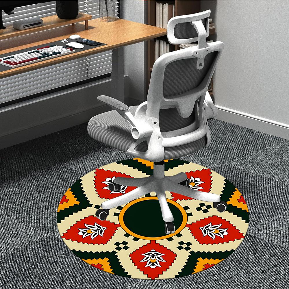 1PC Ethnic Pattern Chair Carpet for Office, Indoor Non-Slip Washable Carpet, Soft Comfortable Mat For Office Room yy250930122 80cm by 80cm
1PC Ethnic Pattern Chair Carpet for Office, Indoor Non-Slip Washable Carpet, Soft Comfortable Mat For Office Room yy250930122 80cm by 80cm