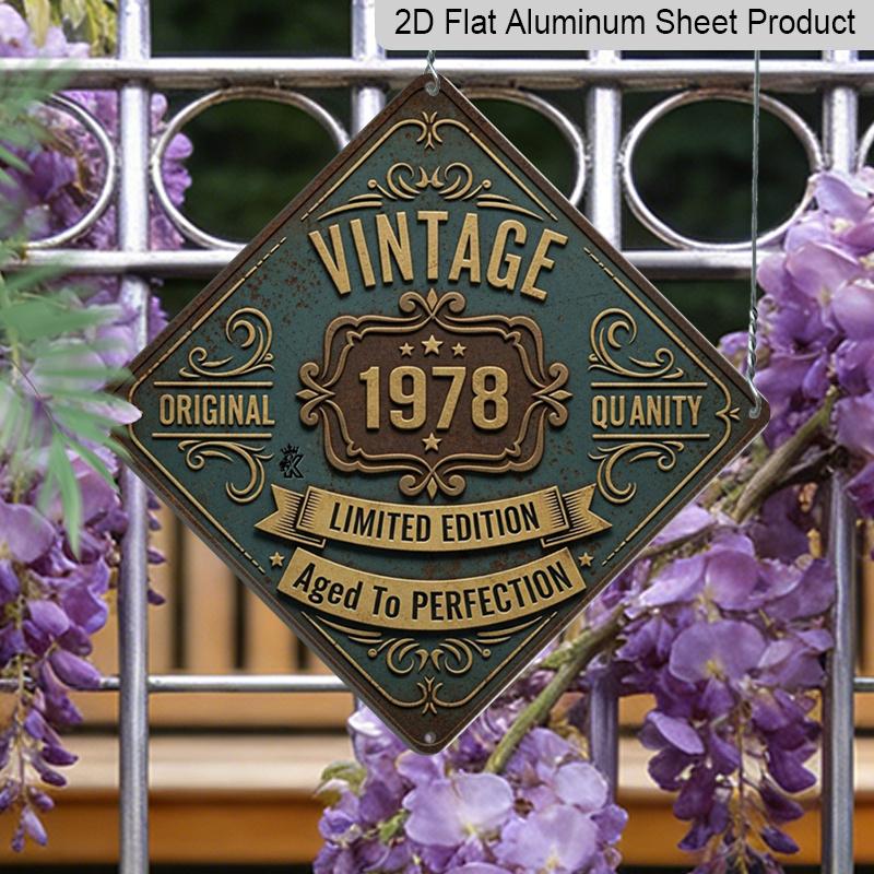 2D Flat 1pc, Vintage Sign, Decorative Plaque and Ornament, Retro 1978 Limited Edition Design, Vintage for Home Decor, Industrial Style Sign, Birthday 20*20cm
2D Flat 1pc, Vintage Sign, Decorative Plaque and Ornament, Retro 1978 Limited Edition Design, Vintage for Home Decor, Industrial Style Sign, Birthday 20*20cm