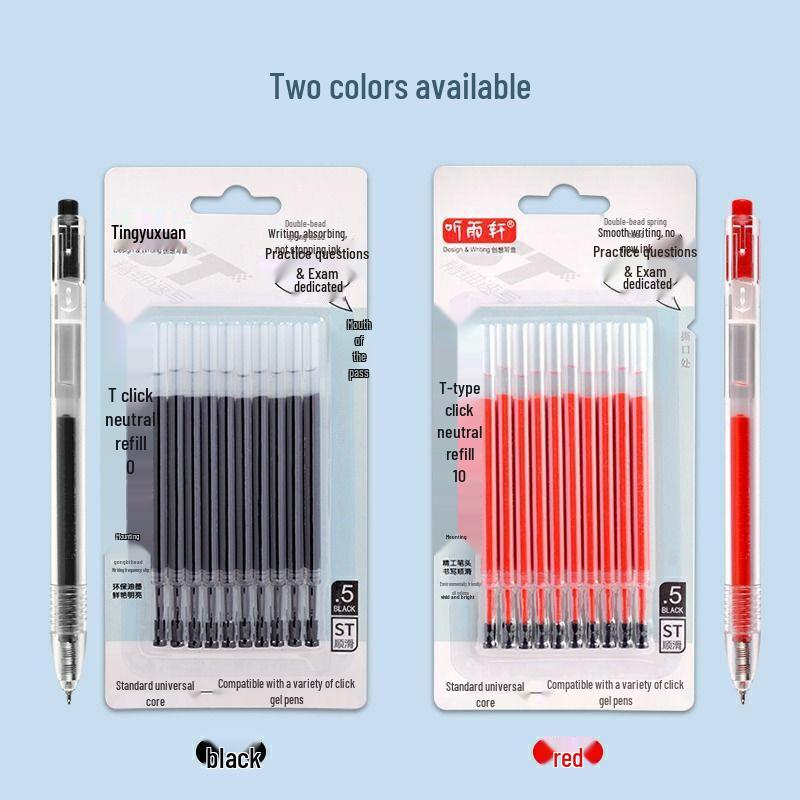 Ting Yuxuan 6860 Click Pen Ballpoint Refills, Black & Red for Student Exam Practice 10 per Card червоний
Ting Yuxuan 6860 Click Pen Ballpoint Refills, Black & Red for Student Exam Practice 10 per Card червоний