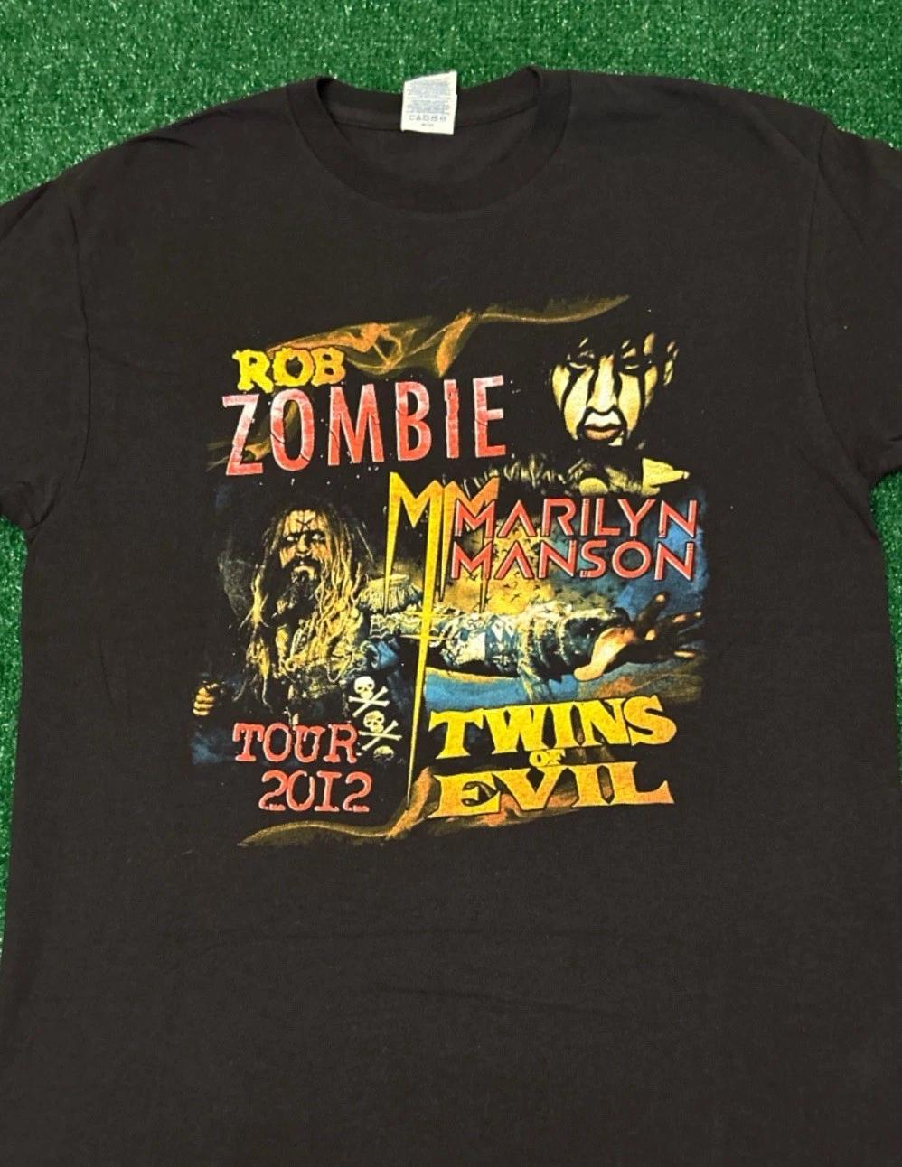 Vintage Marilyn Manson Rob Zombie Twins Of Evil Tour 2012 VTG Shirt Mens Size M S
Vintage Marilyn Manson Rob Zombie Twins Of Evil Tour 2012 VTG Shirt Mens Size M S