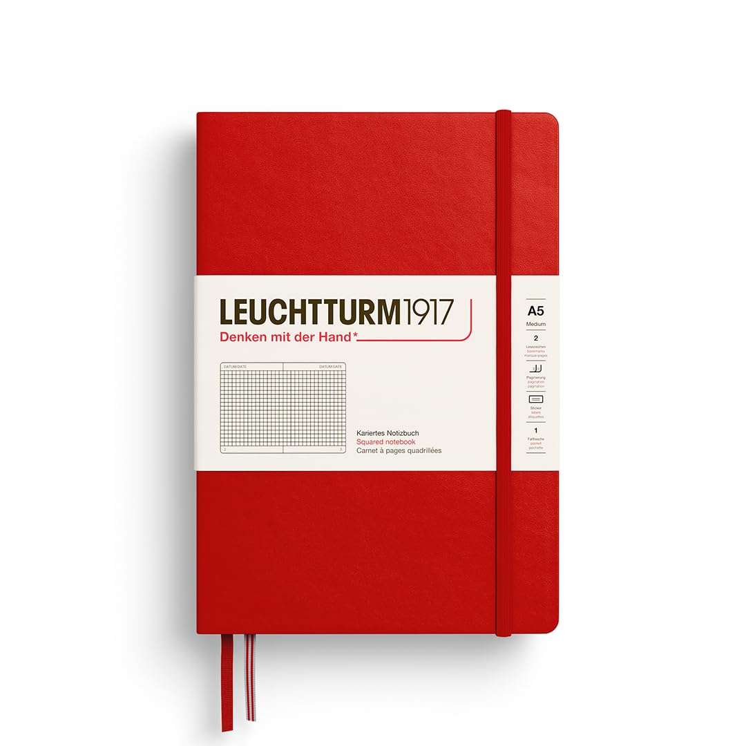 LEUCHTTURM1917 Notebook A5 Grid Cherry 373979
LEUCHTTURM1917 Notebook A5 Grid Cherry 373979