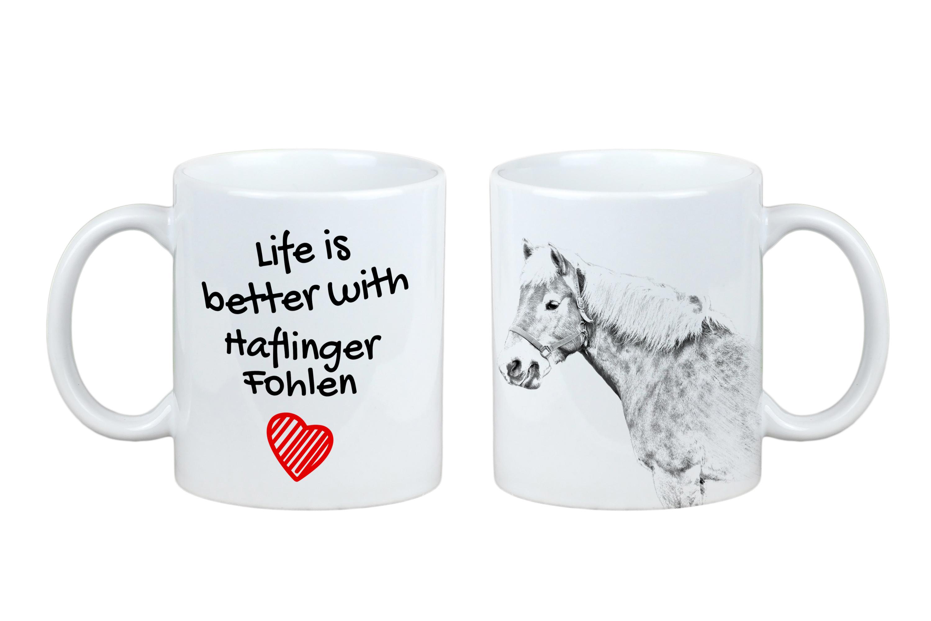 Haflinger Fohlen - mug with a horse, mug with a photo, personalized gift from the Art-Dog brand білий
Haflinger Fohlen - mug with a horse, mug with a photo, personalized gift from the Art-Dog brand білий