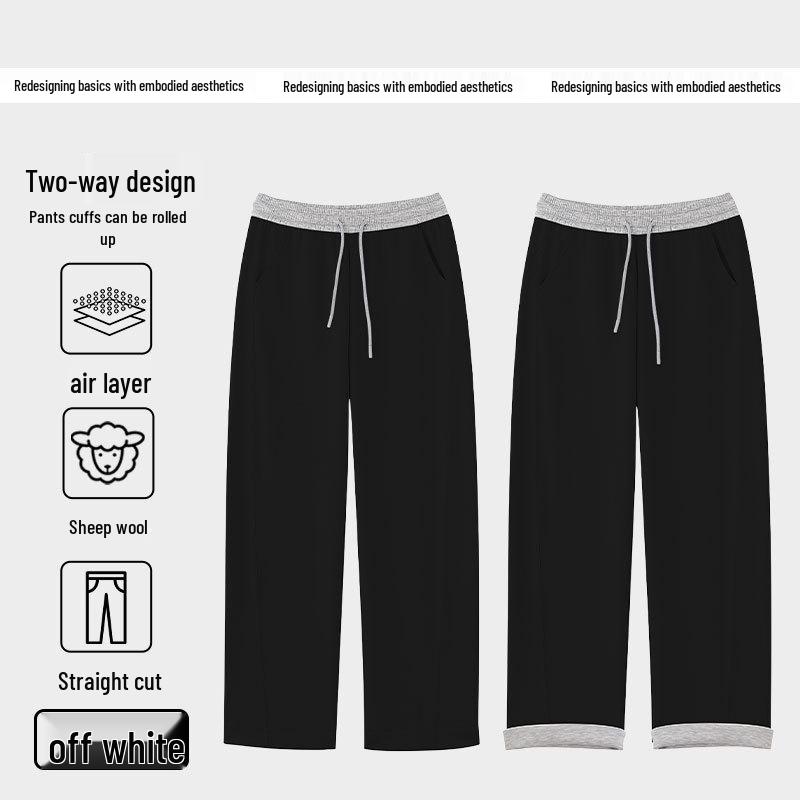 Женские спортивные брюки из мериносовой шерсти с воздушным слоем, с высокой талией и широкими штанинами - Осенние спортивные повседневные брюки-джоггеры двойного назначения прямого кроя XL【130-160 lbs】
Женские спортивные брюки из мериносовой шерсти с воздушным слоем, с высокой талией и широкими штанинами - Осенние спортивные повседневные брюки-джоггеры двойного назначения прямого кроя XL【130-160 lbs】