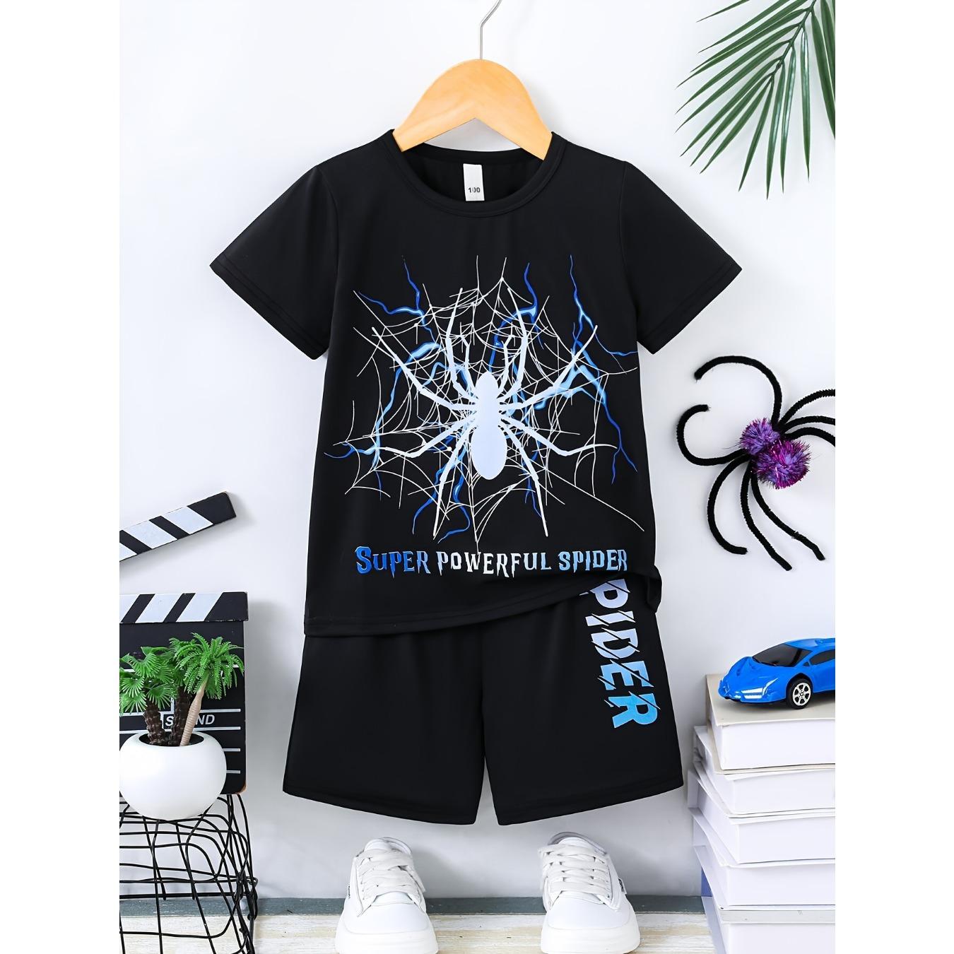 Summer Baby Boy Clothes Set Kid Girls Cartoon Spider Printed T-Shirts Shorts 2pcs Children Bottom 5-6Y
Summer Baby Boy Clothes Set Kid Girls Cartoon Spider Printed T-Shirts Shorts 2pcs Children Bottom 5-6Y