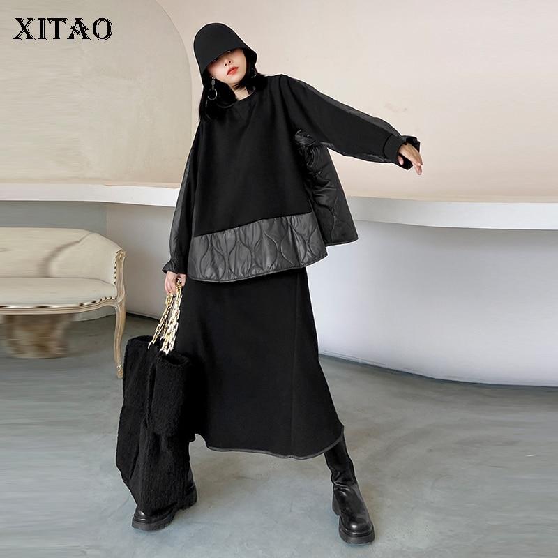 XITAO Винтаж Tide Fashion O Шея Воротник Длинный рукав Эластичная талия Элегантные наборы DZL2320
XITAO Винтаж Tide Fashion O Шея Воротник Длинный рукав Эластичная талия Элегантные наборы DZL2320
