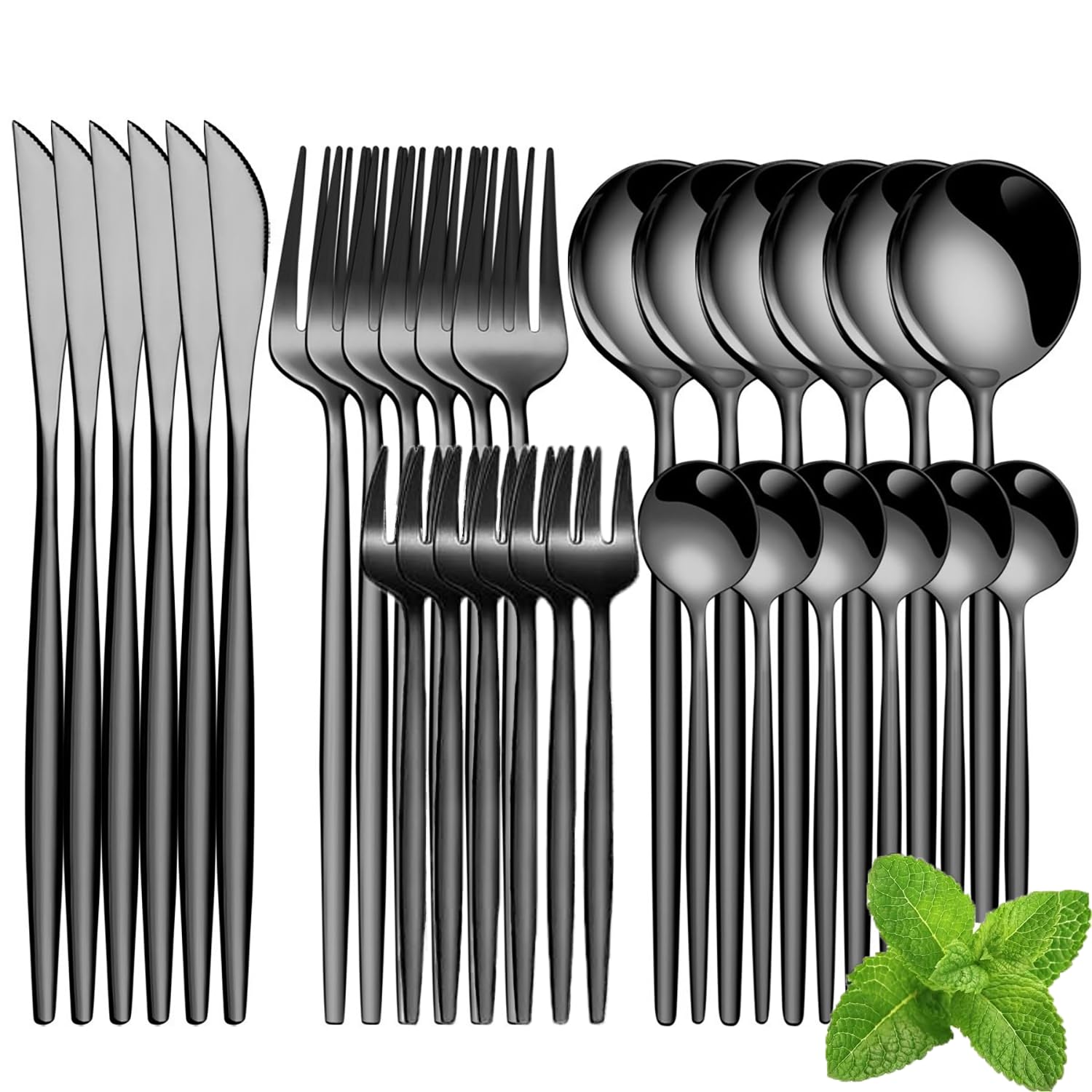 MGOXO Scandinavian Style 30-Piece Cutlery Set: Spoons, Forks, Knives, Gold Finish, Stainless Steel, Suitable for Lunchboxes, Camping, Outdoors, Restau
MGOXO Scandinavian Style 30-Piece Cutlery Set: Spoons, Forks, Knives, Gold Finish, Stainless Steel, Suitable for Lunchboxes, Camping, Outdoors, Restau