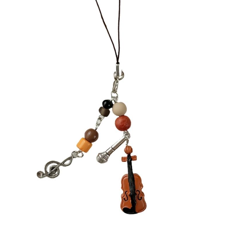 Violin Mobile Phone Chain Handcrafted Beaded Keyring Accessory Charm music Keychain Lanyard Aesthetic Y2k Unique
Violin Mobile Phone Chain Handcrafted Beaded Keyring Accessory Charm music Keychain Lanyard Aesthetic Y2k Unique