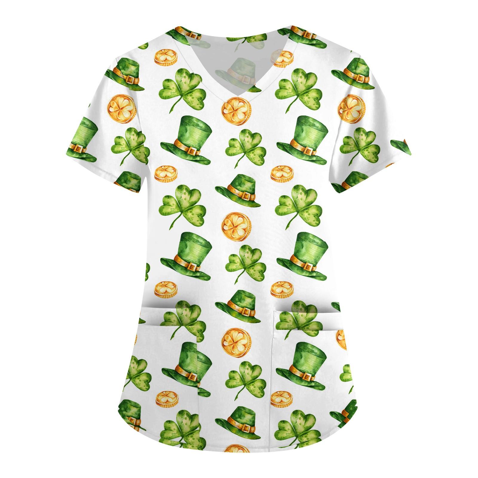 Women s Cute Printed Work Clothes V-neck Double Layer Pockets Basic Short Sleeve Top Pullover XXXXL помаранчевий
Women s Cute Printed Work Clothes V-neck Double Layer Pockets Basic Short Sleeve Top Pullover XXXXL помаранчевий