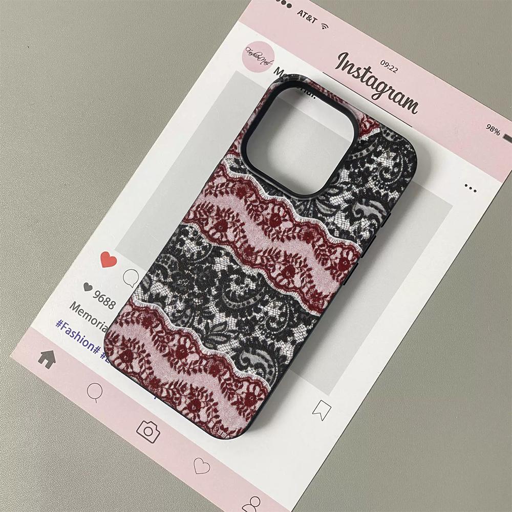 Dual Tone Lace Phone Case for iPhone 17 16 15 14 Plus 13 12 11 Pro Max Red Black TPU Fashion Protective Cover For iPhone 11 чорний
Dual Tone Lace Phone Case for iPhone 17 16 15 14 Plus 13 12 11 Pro Max Red Black TPU Fashion Protective Cover For iPhone 11 чорний