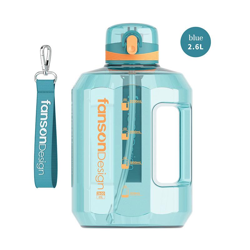Brand Aikesi Fansen Creative High Capacity Heavenly Water Bottle 2.6L Outdoor Sports Portable Gift Straw Cup Water Bottle
Brand Aikesi Fansen Creative High Capacity Heavenly Water Bottle 2.6L Outdoor Sports Portable Gift Straw Cup Water Bottle
