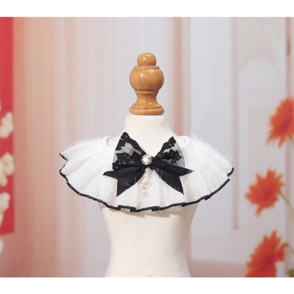 Pet cat dog lace scarf bow jewelry pearl pet scarf princess lace saliva towel XS
Pet cat dog lace scarf bow jewelry pearl pet scarf princess lace saliva towel XS