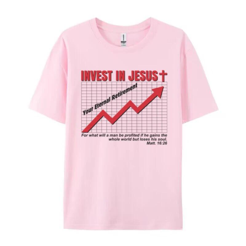 Invest in Jesus Women Retro Funny Christian T Shirt Cool Jesus Faith TShirt Bible Verse Graphic Tees Unisex Religious Clothes 4XL
Invest in Jesus Women Retro Funny Christian T Shirt Cool Jesus Faith TShirt Bible Verse Graphic Tees Unisex Religious Clothes 4XL