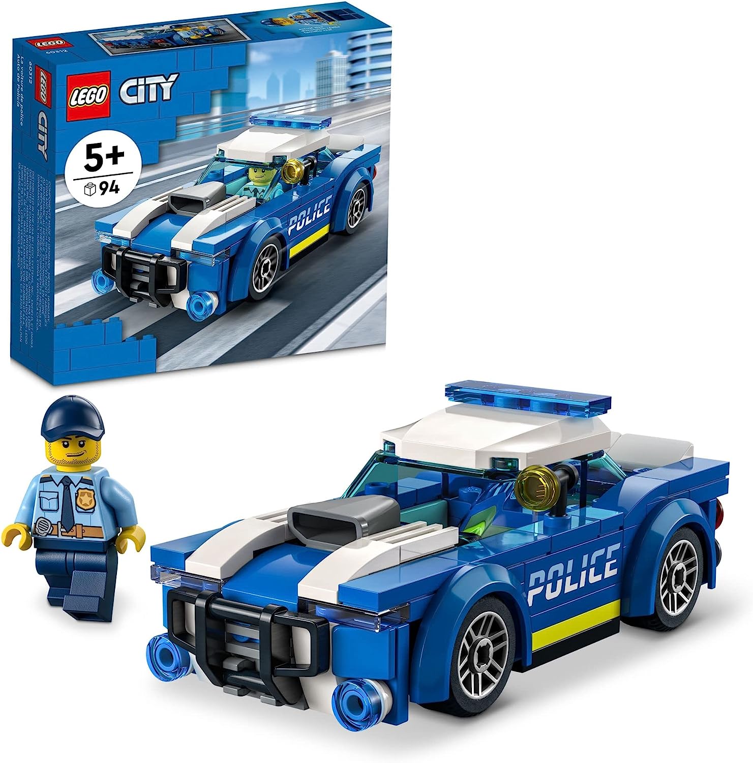 Полицейская машина LEGO City 60312 Набор строительных игрушек для детей, мальчиков и девочек в возрасте от 5 лет (94 штуки)
Полицейская машина LEGO City 60312 Набор строительных игрушек для детей, мальчиков и девочек в возрасте от 5 лет (94 штуки)