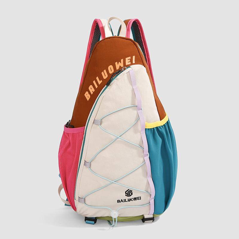 Lightweight Contrast Backpack Sport Backpack Multifunctional Chest Bag коричневий
Lightweight Contrast Backpack Sport Backpack Multifunctional Chest Bag коричневий