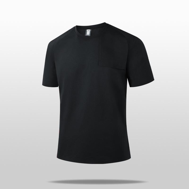 Thin Short-sleeved T-shirt With Loose Pockets, Large Size Top For Men, Cool Quick-drying Clothes, Quick-drying T-shirt For Men 2XL чёрный
Thin Short-sleeved T-shirt With Loose Pockets, Large Size Top For Men, Cool Quick-drying Clothes, Quick-drying T-shirt For Men 2XL чёрный