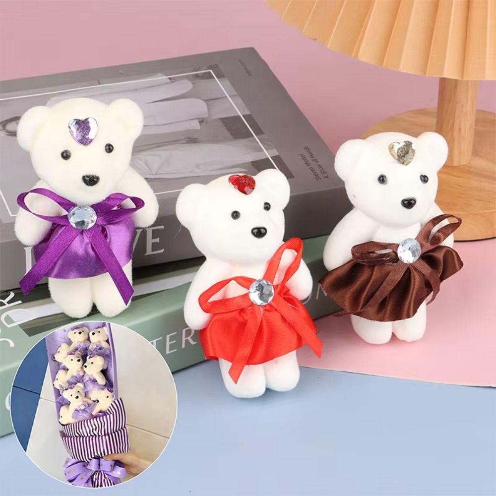 10pcs/set Plush Animal Mini Bear Flower Bouquet Foam Bear Cartoon Bouquet Doll Graduation Gifts рожевий
10pcs/set Plush Animal Mini Bear Flower Bouquet Foam Bear Cartoon Bouquet Doll Graduation Gifts рожевий